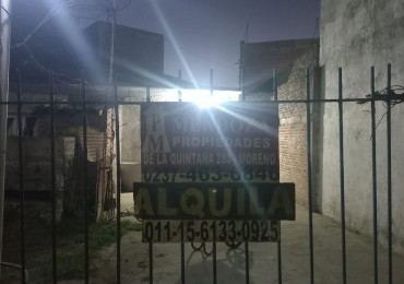 ALQUILO CASA DE MATERIAL DE 2 AMBIENTE CON AMPLIO PATIO SOBRE RUTA 25 